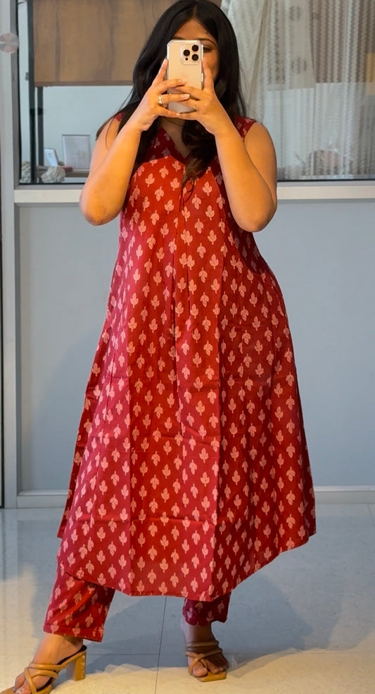 Yapper Red Comforter Suit Set