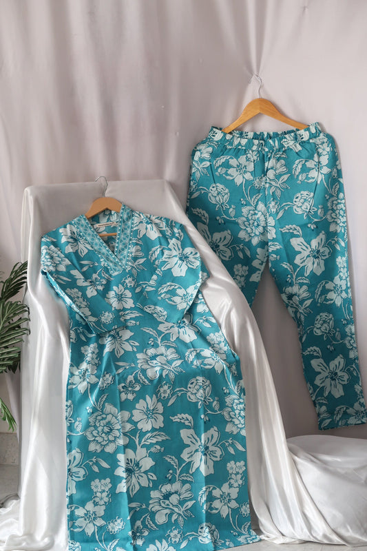 Sky Petals Suit Set - Raahat3.0