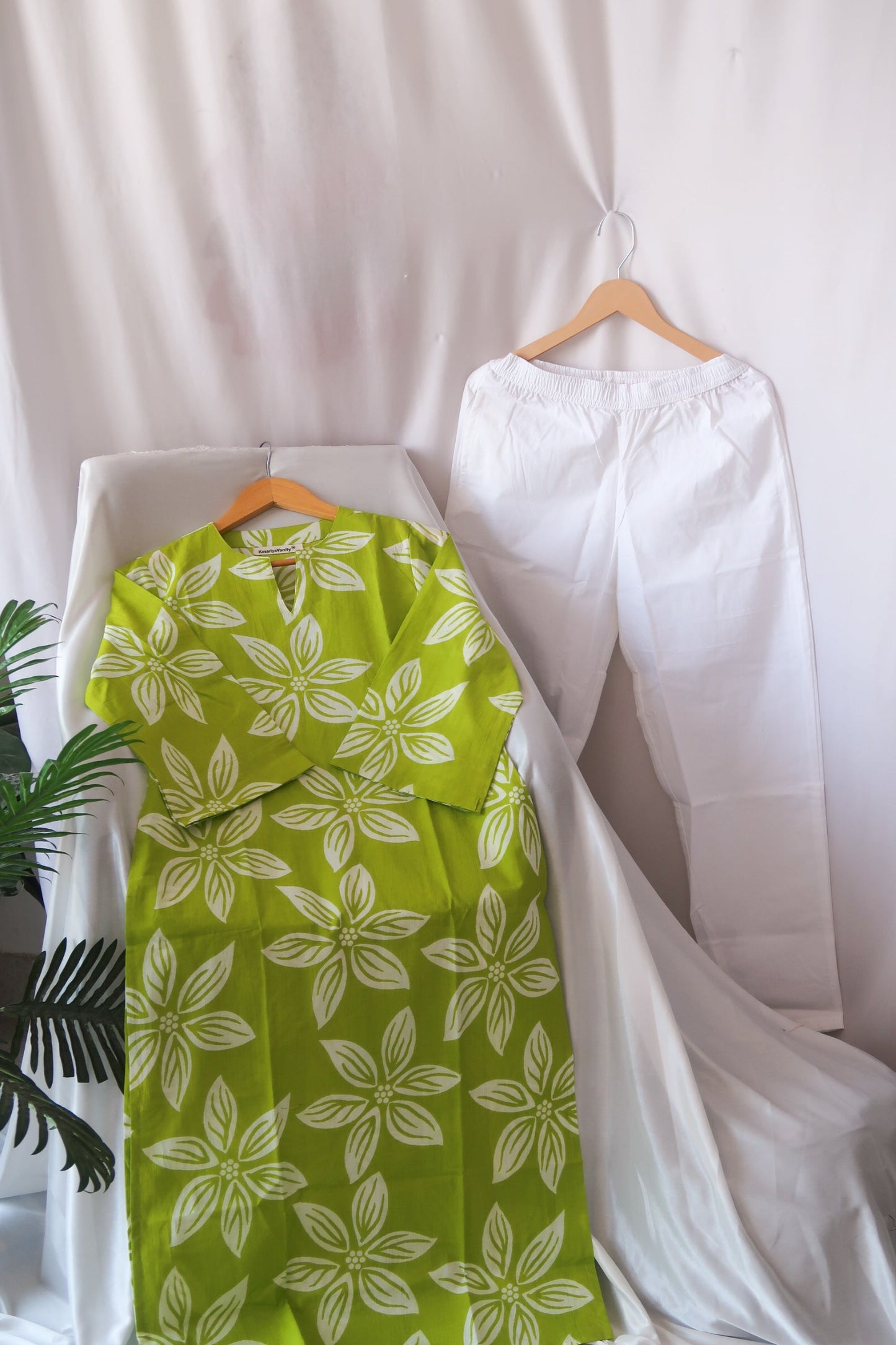Matcha White Suit Set - Chhaav 1.0